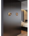 DALIA * APLIQUE CUADRADO 12W - ORO + CORTEN